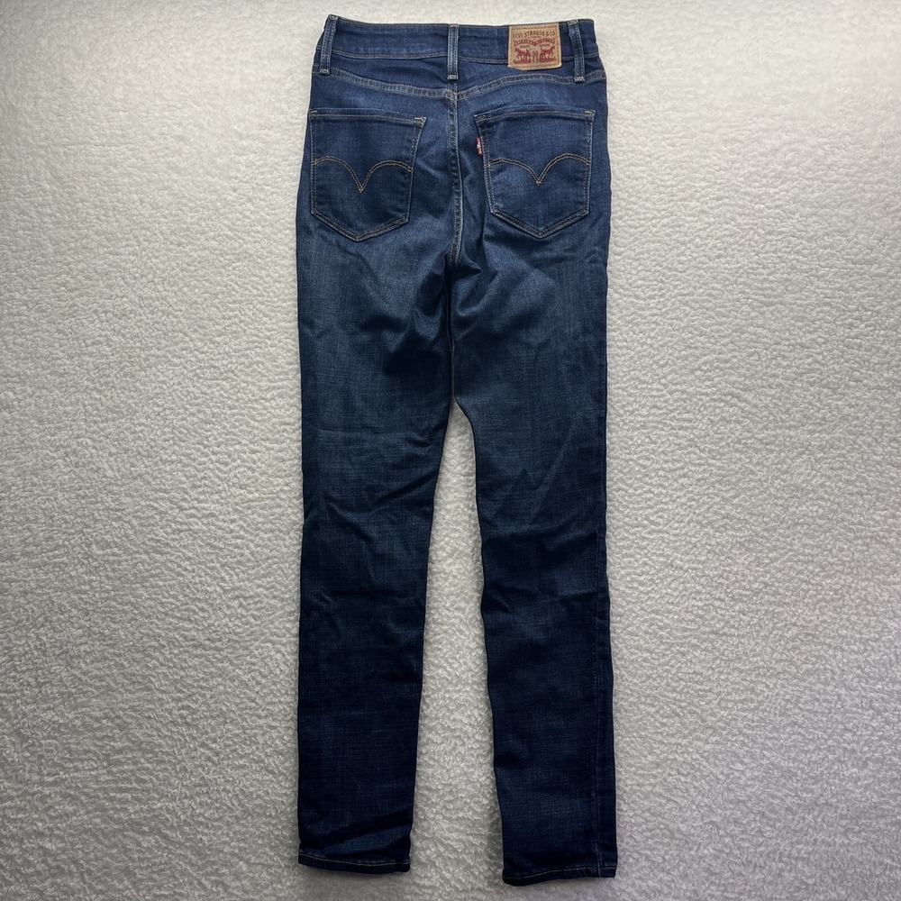 Levis Jeans Womens‎ 27 Blue Denim Jeans 721 High Rise Skinny Casual Active Chore - Picture 9 of 16